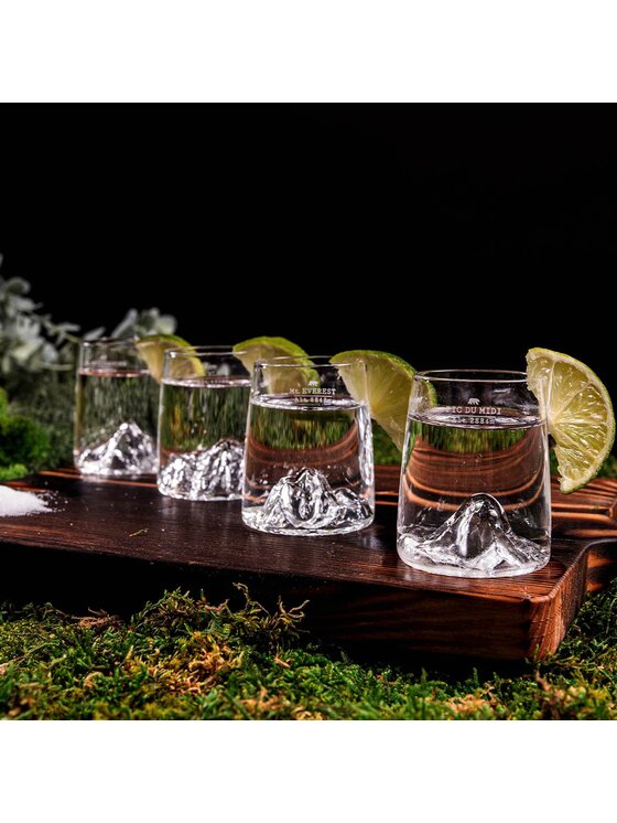 Alaskan MAKER Alaskan MAKER Komplet kieliszków do wódki Topographic Przezroczysty