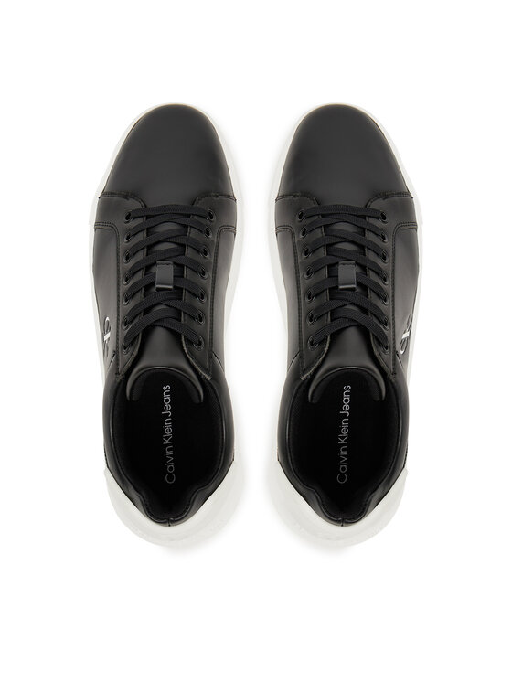 Calvin Klein Jeans Calvin Klein Jeans Сникърси Chunky Cupsole Ru Patch Lth YM0YM01296 Черен