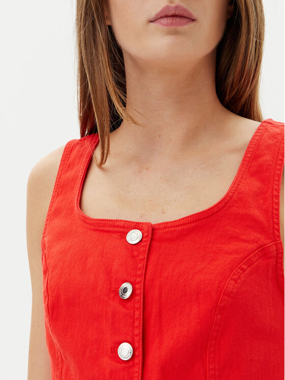 Vero Moda Vero Moda Prsluk Wild Alinia 10323777 Crvena Slim Fit