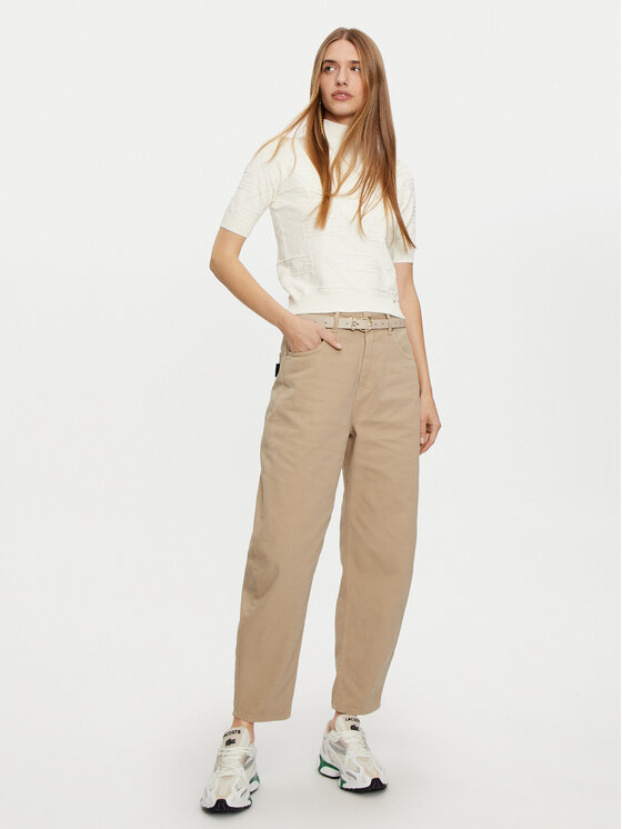 Haveone Haveone Džinsai PFA-M110 Smėlio Mom Fit
