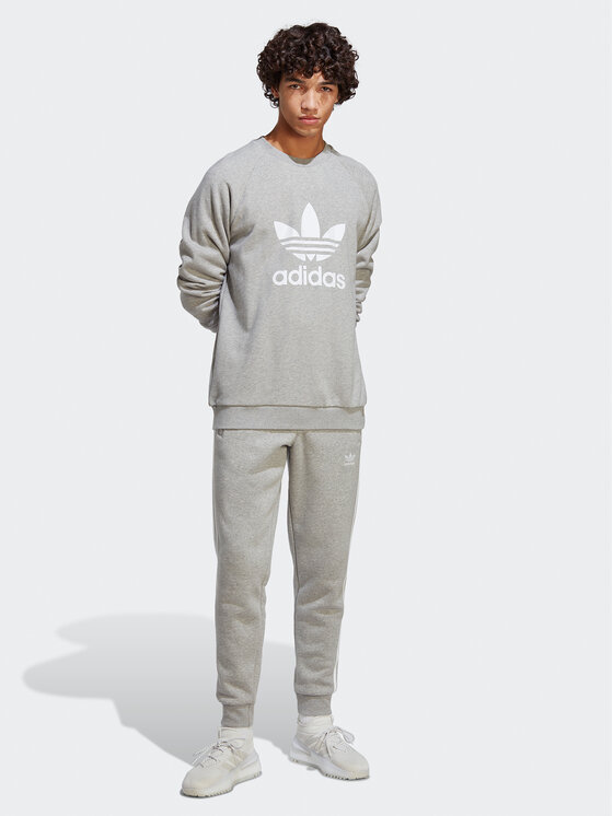 adidas trefoil sweatshirt grey