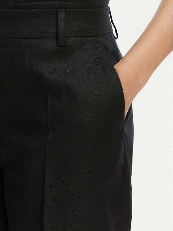 Weekend Max Mara Weekend Max Mara Pantaloni di tessuto Malizia 2615131112 Nero Regular Fit