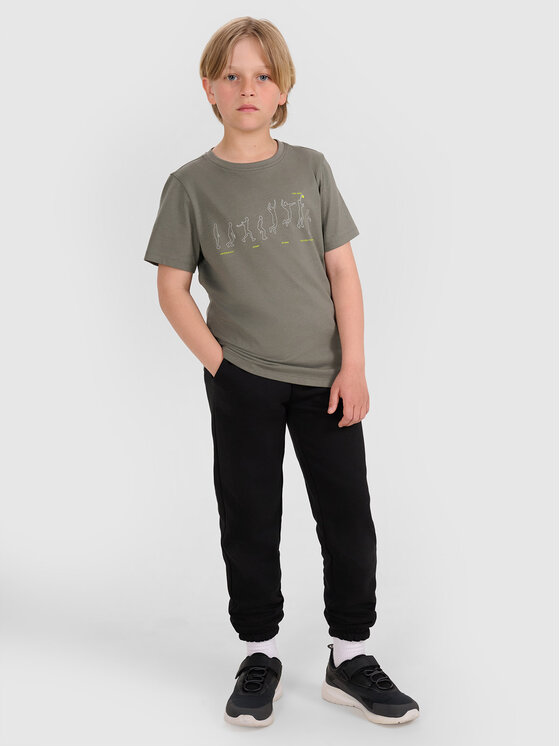 4F 4F T-Shirt URBAN COMMUTER Szary ciemny Regular Fit