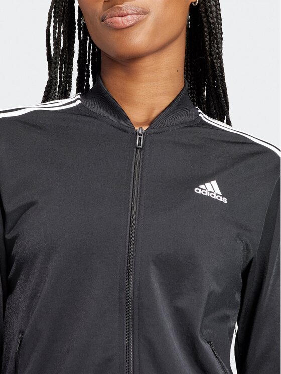 adidas adidas Спортивний костюм Essentials 3-Stripes IJ8781 Чорний Slim Fit