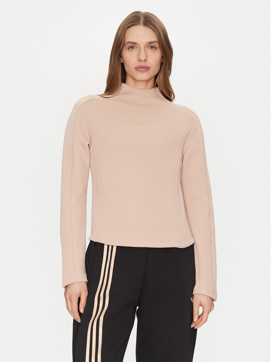 adidas adidas Blúz Structured Interlock JJ0938 Bézs Slim Fit