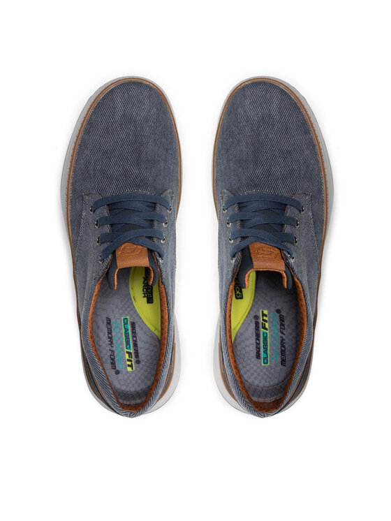 Skechers Skechers Poltopánky Ederson 65981/NVY Tmavomodrá