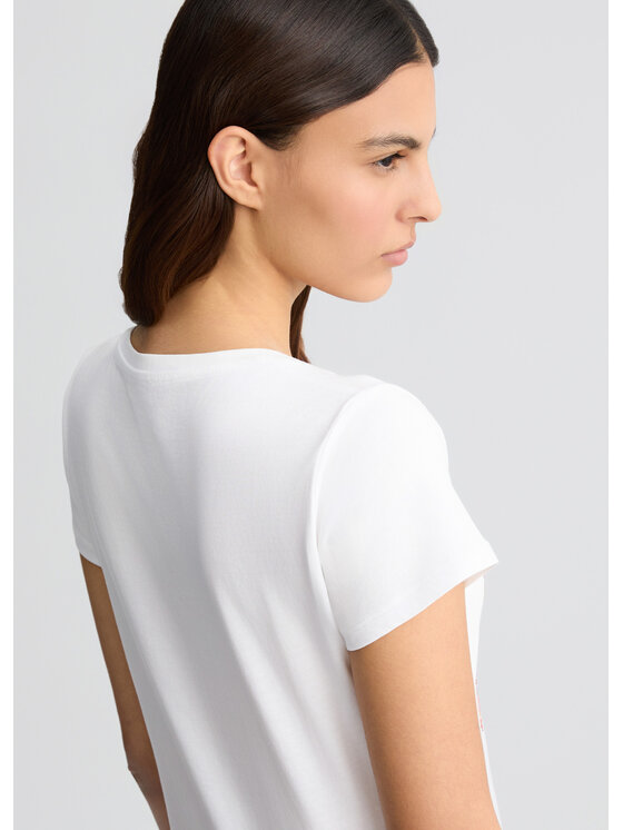 Liu Jo Liu Jo T-Shirt WA5239JS923M9567 Biały Regular Fit