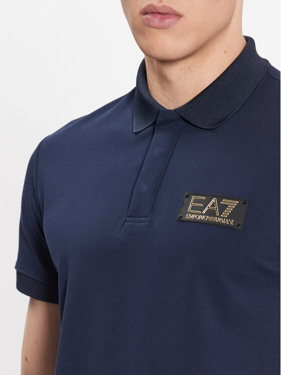 EA7 Emporio Armani EA7 Emporio Armani Polo majica 3RPF01 PJ5AZ 1554 Mornarsko modra Regular Fit