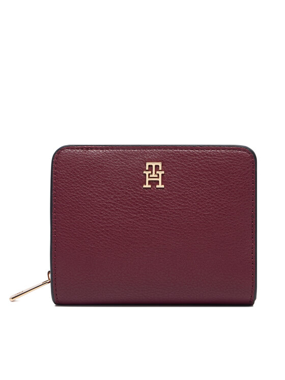 Tommy Hilfiger Portofel Th Icon Med Za W/ Flap Seasonal AW0AW18758 Vișiniu