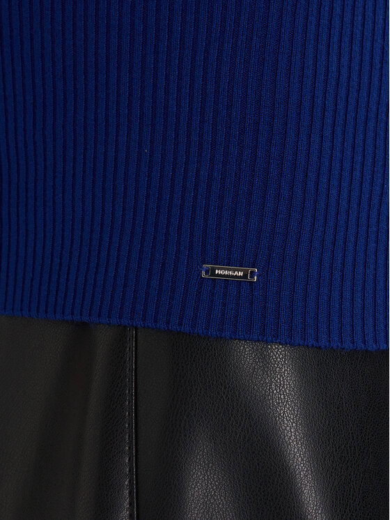 Morgan Morgan Rollkragenpullover 132-MENTOS.M Blau Slim Fit