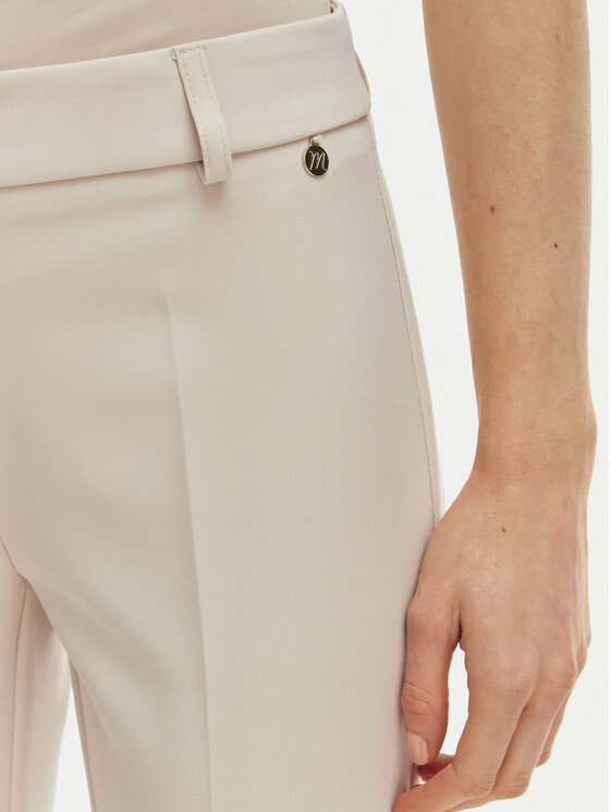 Maryley Maryley Pantaloni di tessuto 26EB52Z/43LA Beige chiaro Regular Fit