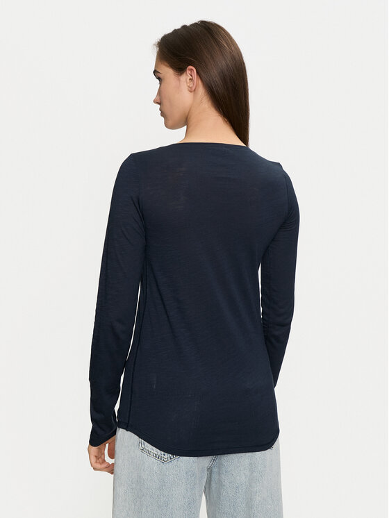 Sisley Sisley Blúz 3TNHL119S Sötétkék Regular Fit