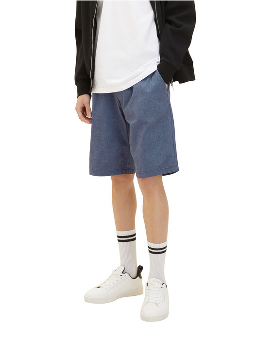 Tom Tailor Denim Tom Tailor Denim Pantaloncini di tessuto 1034983 Blu