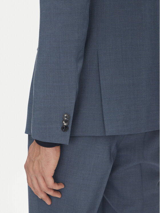 HUGO HUGO Obleka Arti-Hesten253X 50545457 Modra Extra Slim Fit