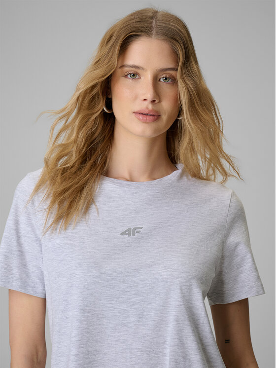4F 4F T-Shirt NOS Szary jasny Regular Fit