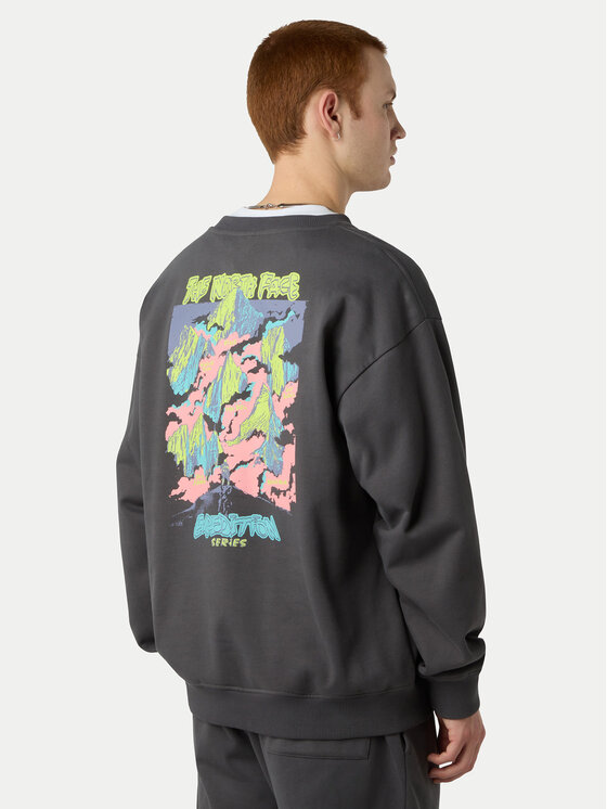 The North Face The North Face Mikina Expedition Celebration NF0A8E3G Šedá Relaxed Fit
