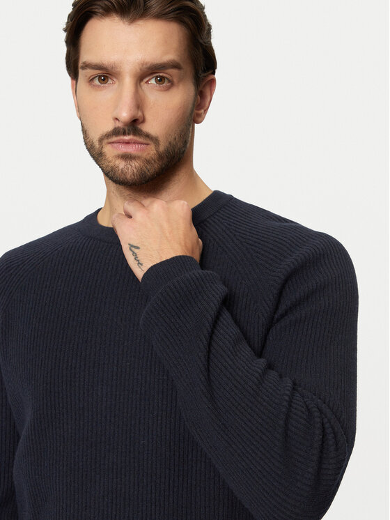 Bugatti Bugatti Sweater 7400 65563B Sötétkék Regular Fit