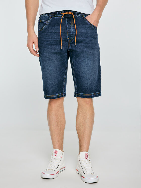 BIG STAR BIG STAR Kurtka jeansowa PARKER Granatowy Loose Fit