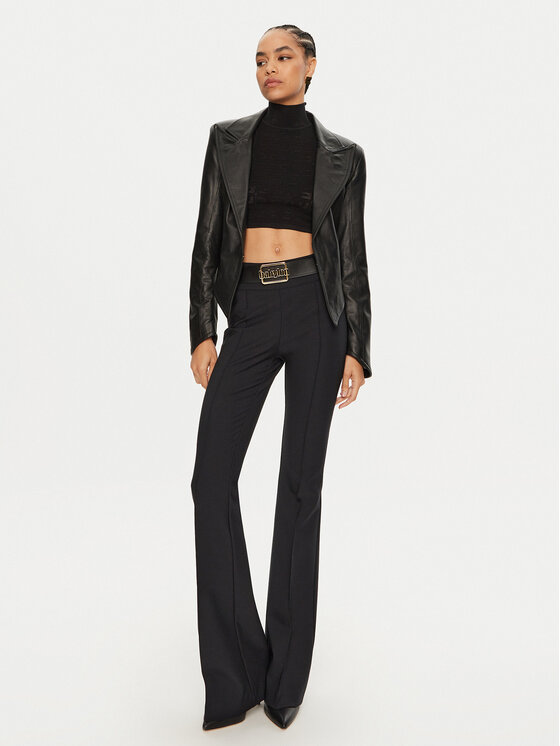 Babylon Babylon Kalhoty z materiálu MF0616 Černá Regular Fit