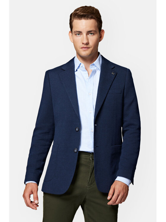 Lancerto Lancerto Marynarka Tramore MA131223000002 Granatowy Slim Fit