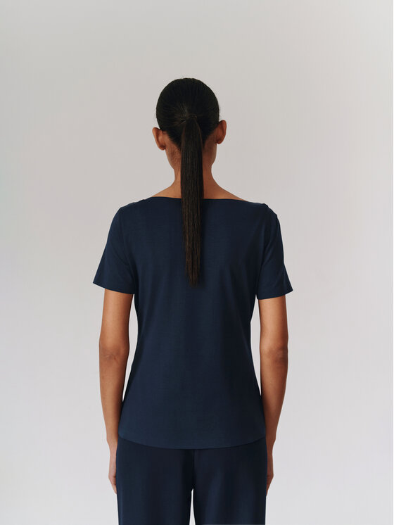 TATUUM TATUUM Bluzka MIKAJA Granatowy Classic Fit