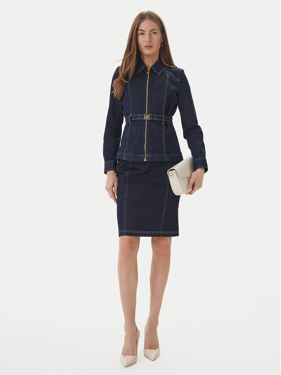 Luisa Spagnoli Luisa Spagnoli Kurtka jeansowa Vigana 542808 Granatowy Slim Fit
