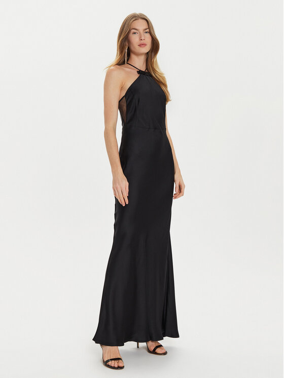 TWINSET TWINSET Estélyi ruha 242TT2050 Fekete Slim Fit