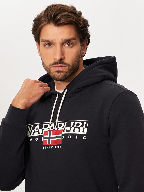 Napapijri Napapijri Μπλούζα B-Alymer NP0A4I1D Μαύρο Regular Fit