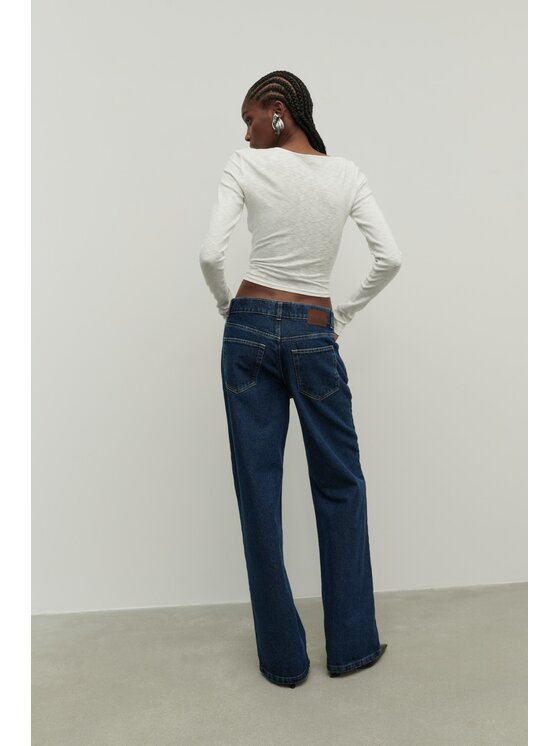 La Mania La Mania Jeansy JANE Granatowy Classic Fit