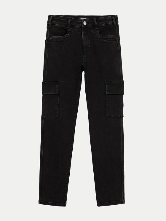Desigual Desigual Jeans hlače Danubio 24WWPW07 Črna Slim Fit