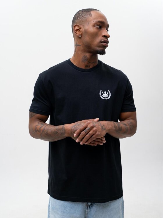 Jigga Wear Jigga Wear T-Shirt Laur korona modna 130027 Czarny Regular Fit