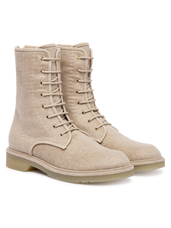 Max Mara Max Mara Kotníková obuv Bakerzip 2524796092600 Béžová