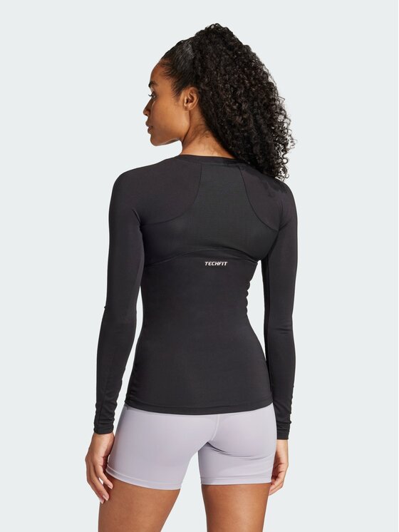 adidas adidas Koszulka techniczna 140157 Czarny Fitted Fit