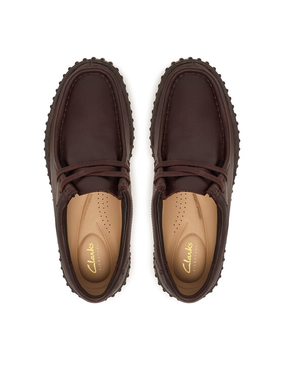 Clarks Clarks Nizki čevlji Torhill Bee 26327768 Temno rjava