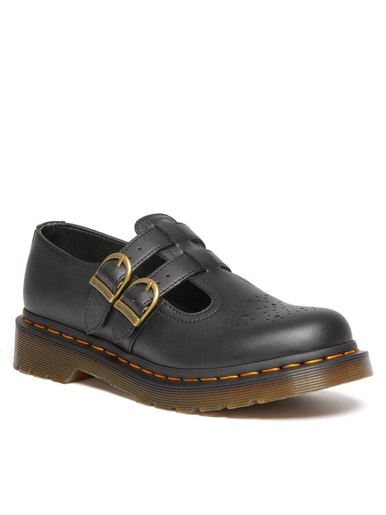 Dr. Martens Dr. Martens Pusbačiai Mary Jane Vegan Juoda