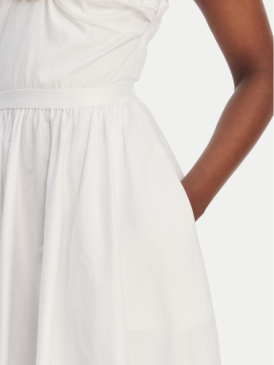 Elisabetta Franchi Elisabetta Franchi Koktejlové šaty AB-921-61E2-V590 Bílá Regular Fit