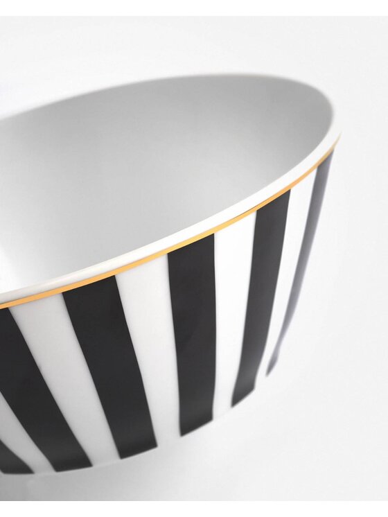 La Mania La Mania Miska Stripes Czarny