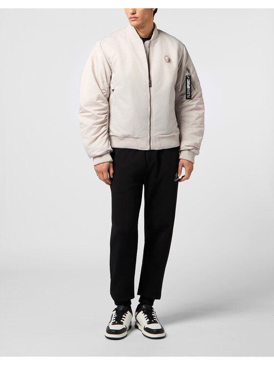 Plein Sport Plein Sport Kurtka bomber 24019 Beżowy Regular Fit