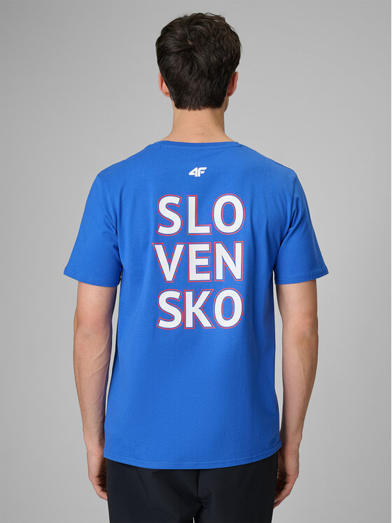 4F 4F T-Shirt TEAMWEAR Niebieski Regular Fit