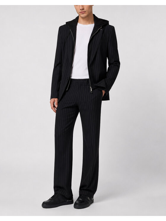 PHILIPP PLEIN PHILIPP PLEIN Spodnie materiałowe 31281 Czarny Regular Fit