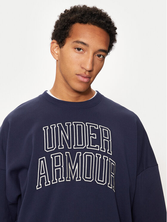 Under Armour Under Armour Pulóver UA Icon 1386548 Sötétkék Loose Fit