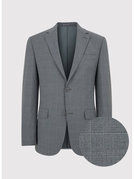 Pako Lorente Pako Lorente Marynarka P24SF-3G-007 Szary Super Slim Fit