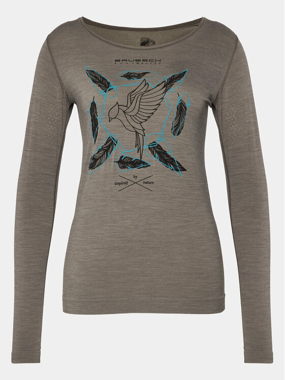 Brubeck Brubeck Treniņkrekls LS1415W Pelēks Slim Fit
