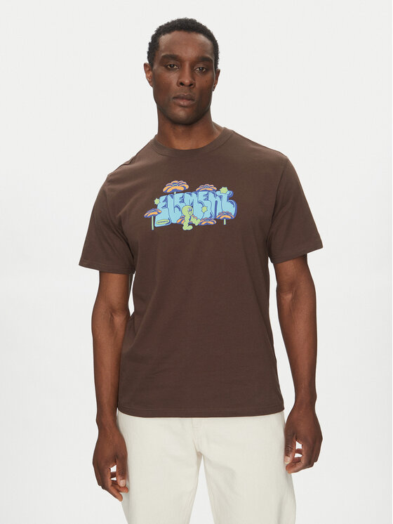 Element Element Тишърт ELYZT00512 Кафяв Relaxed Fit