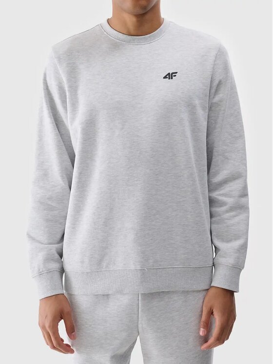 4F 4F Felpa 4FWMM00TSWSM1767-27M Grigio Regular Fit