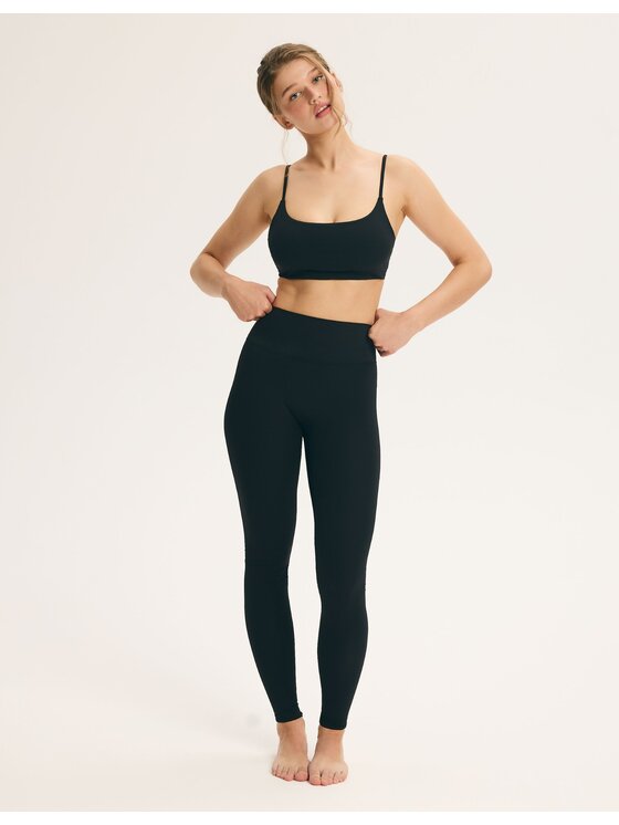 Esotiq Esotiq Legginsy 46021 Czarny Slim Fit