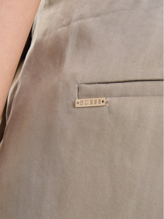 Guess Guess Spodnie materiałowe W5YB02 WH5N2 Beżowy Regular Fit