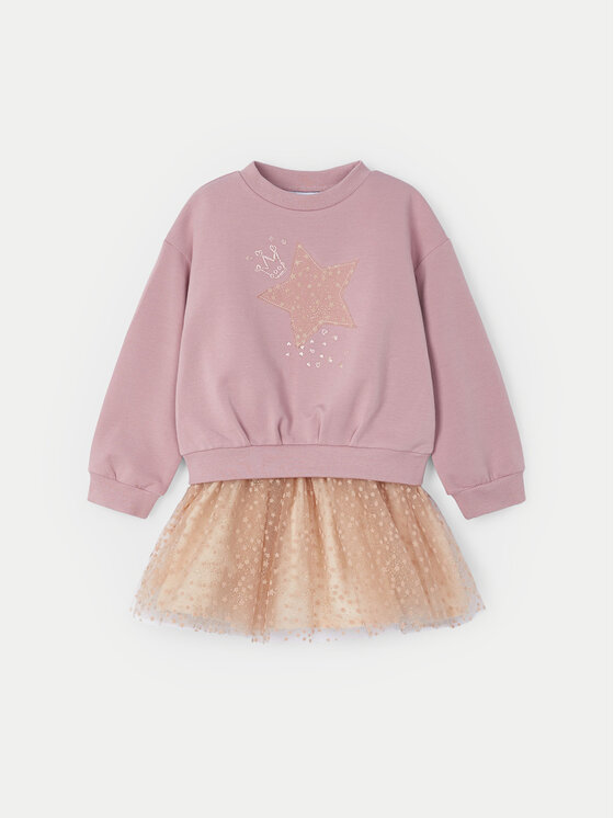Mayoral Mayoral Komplet bluza i spódniczka 4937 Różowy Regular Fit