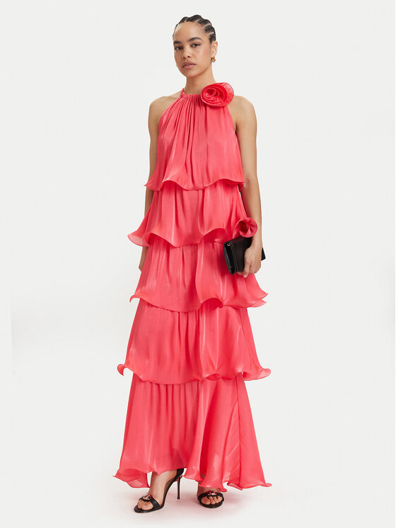 ACCESS FASHION ACCESS FASHION Sukienka wieczorowa 63-3324-308 Koralowy Regular Fit