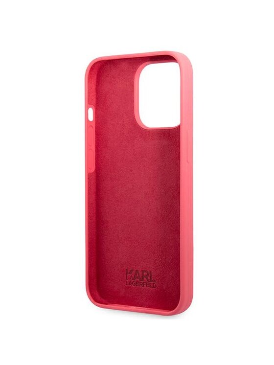 KARL LAGERFELD KARL LAGERFELD Etui na telefon Silicone Plaque Fioletowy